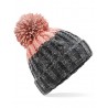 Winter hat - mod. B437:Graphite Grey, 100% acrylic, Blush, One Size